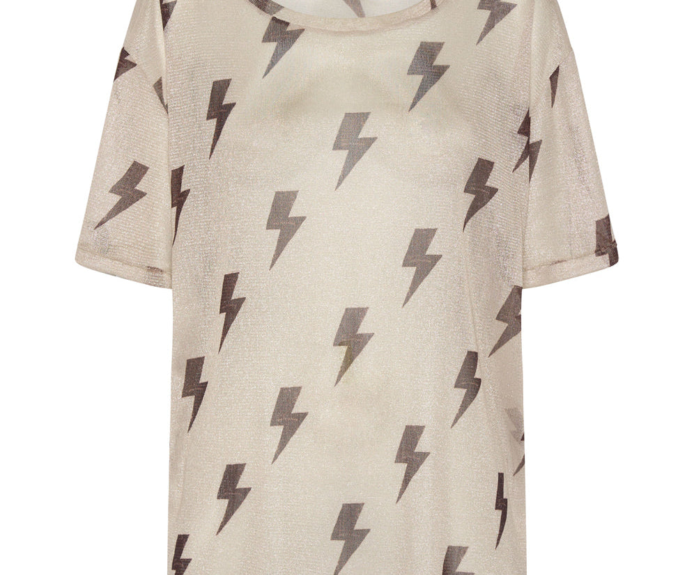 LIGHTNING STRIKES MESH TEE SHIRT