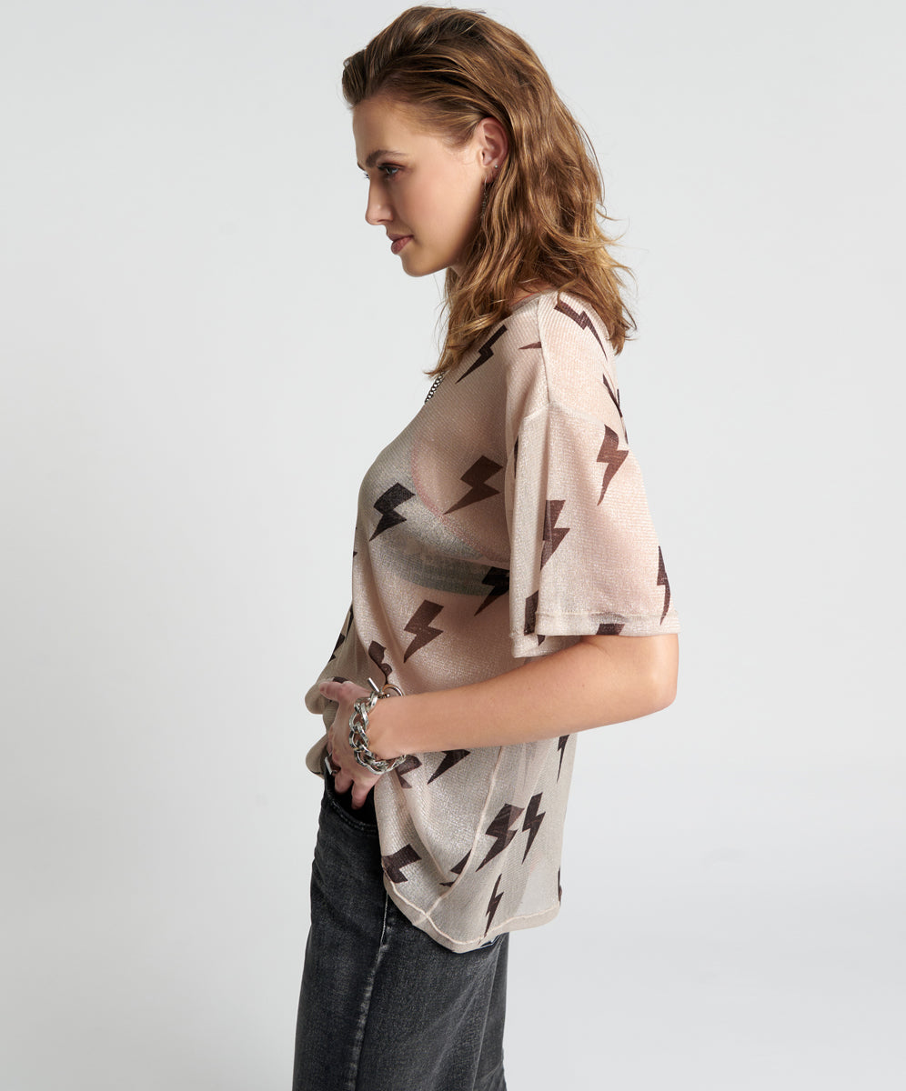 Products LIGHTNING STRIKES MESH TEE SHIRT
