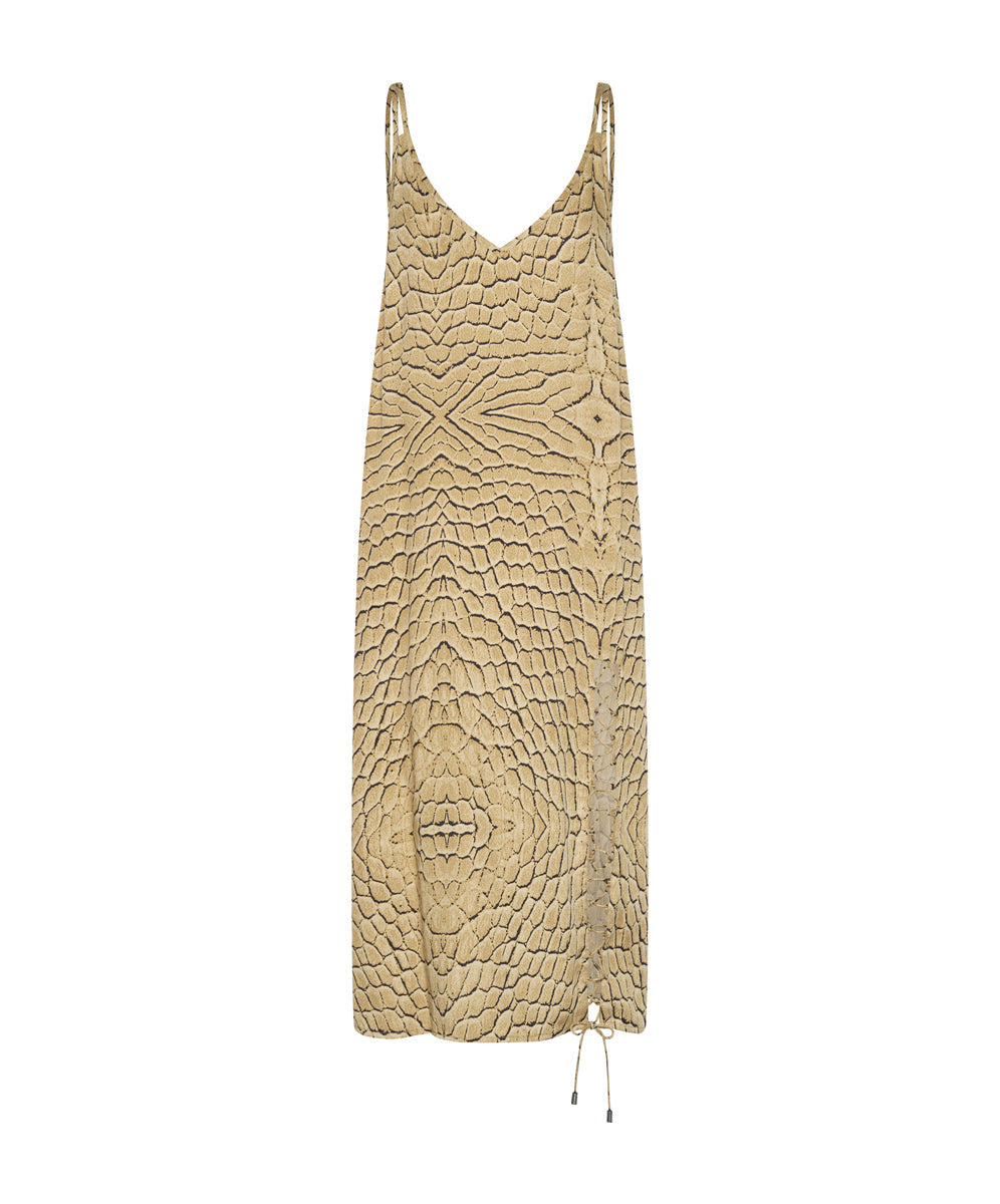 Products Delusion Laced Slip Maxi Dress - Snake