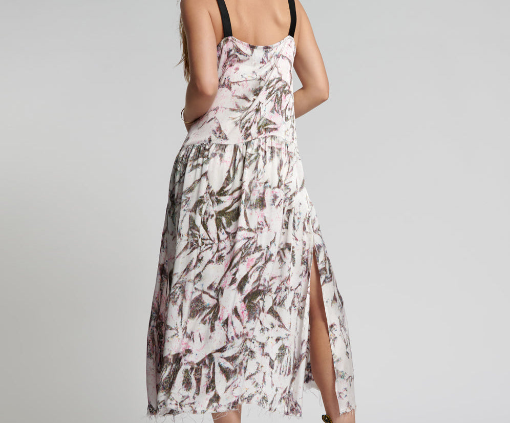 ILLUSIONS RUNAWAY HAND PRINTED CAMI DRESS