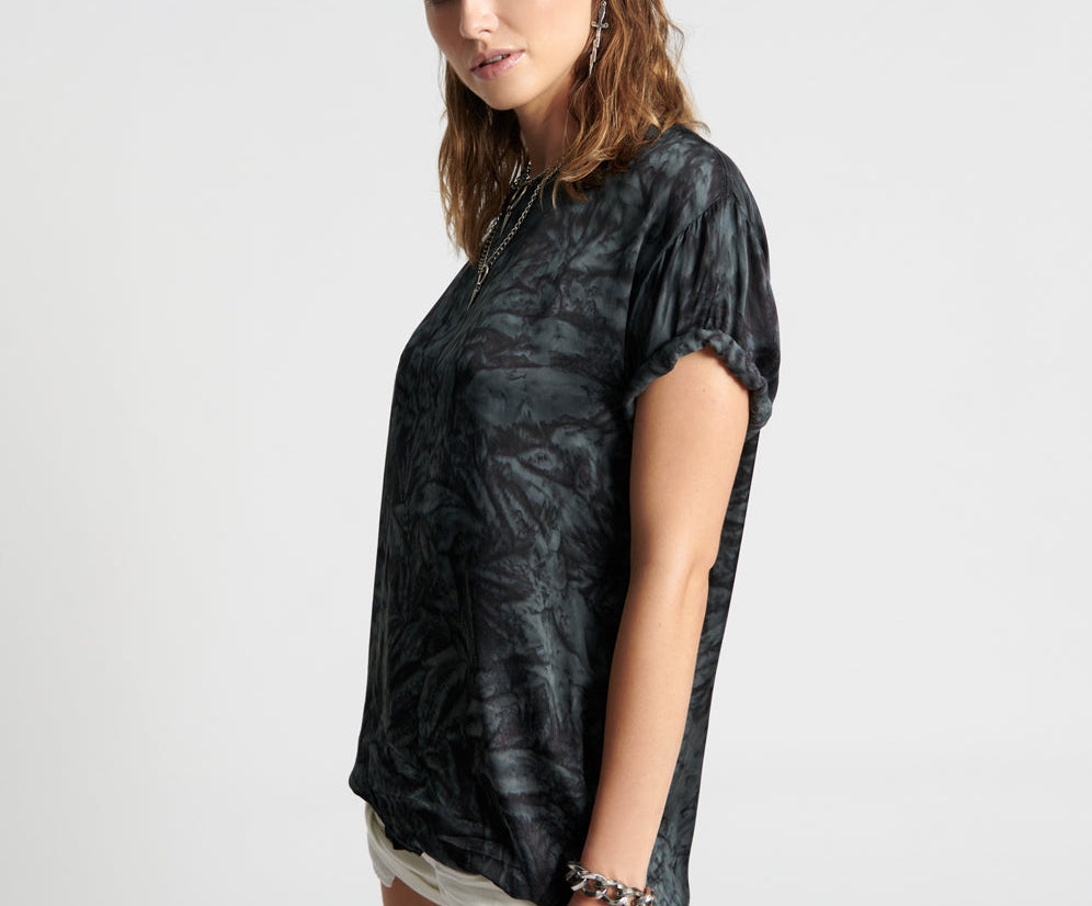 RESONANCE HAND DYED SATIN TEE