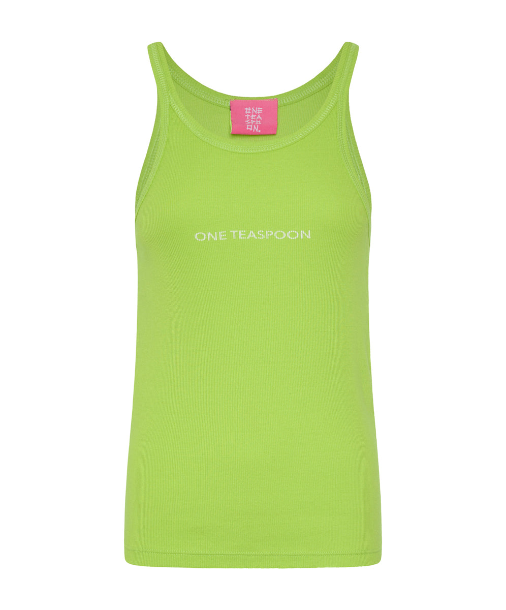 Products CYBER LIME ONE TEASPOON LOGO SINGLET