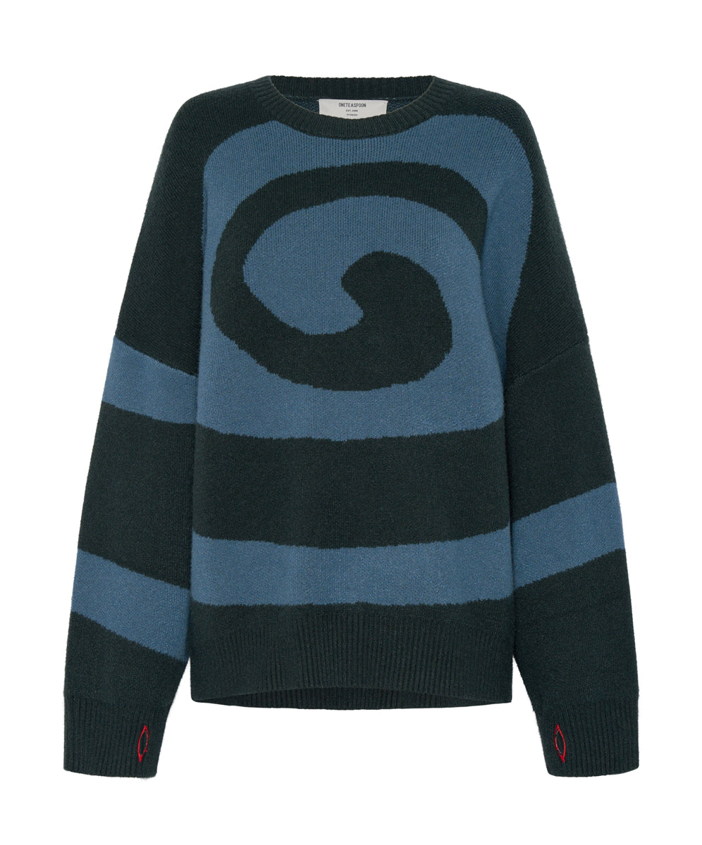 Last Stock VORTEX KNIT SWEATER GREEN