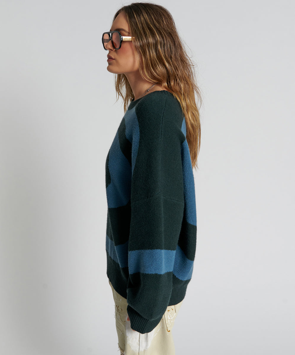Last Stock VORTEX KNIT SWEATER GREEN