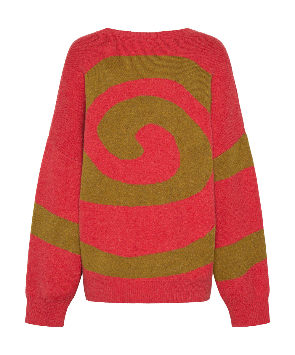 Last Stock VORTEX KNIT SWEATER BROWN