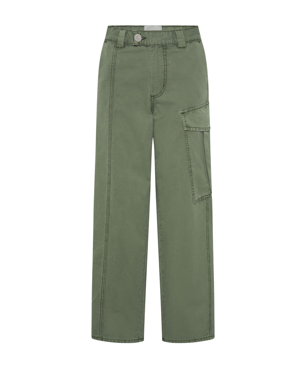 Women's Cargo Denim Jeans New Fiction Low Waist Wide Leg Cargo Denim Jeans - Khaki