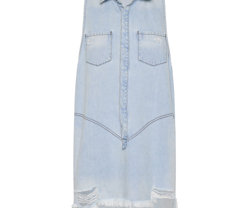 Braxton Mini Denim Dress - Casanova