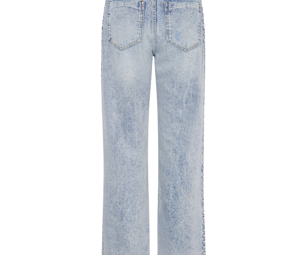 RIVETED ROADHOUSE WIDE LEG DRAWSTRING JEANS