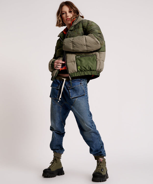 Dirtee Love Puffa Jacket - Khaki