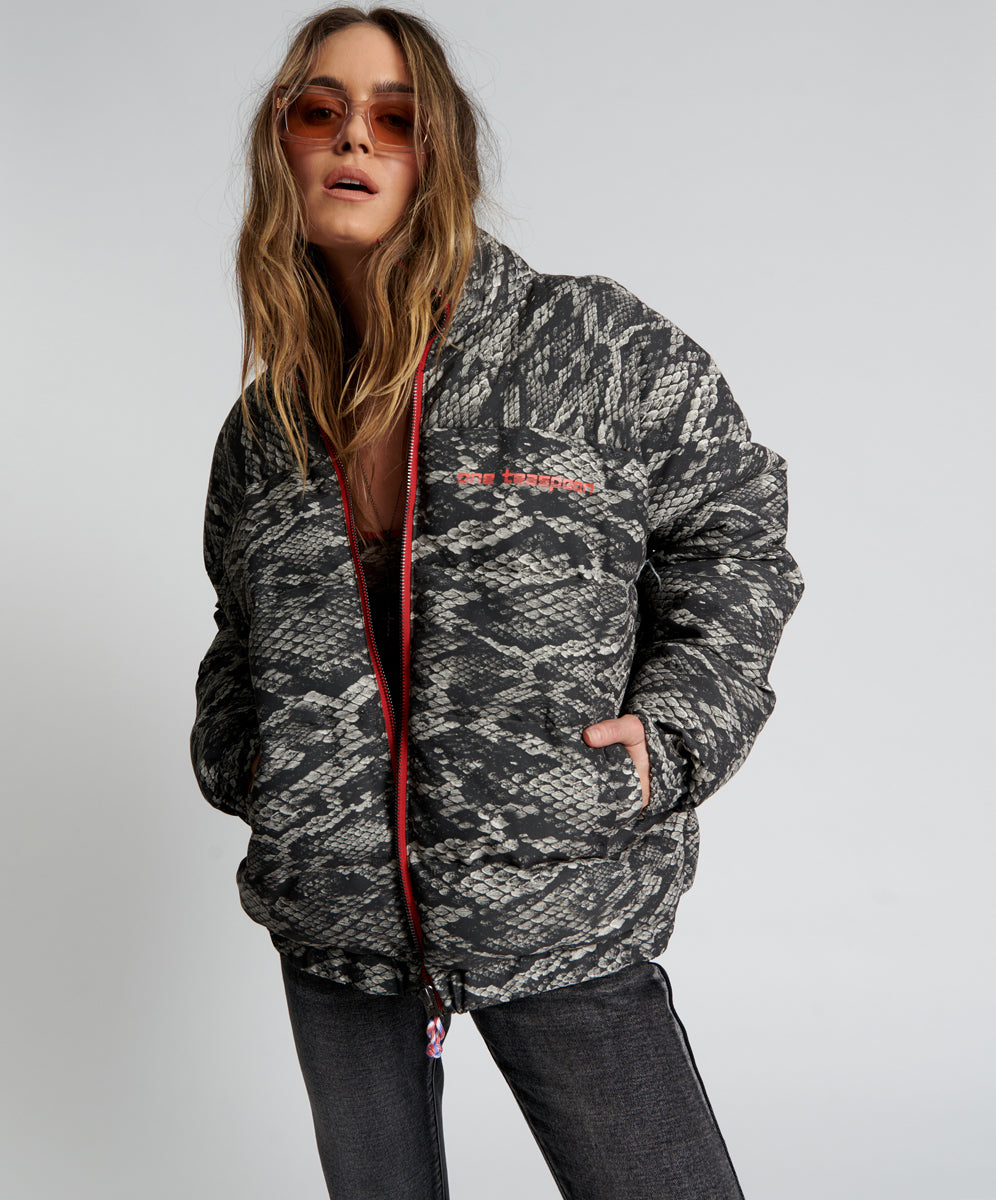 Products Dirtee Love Puffa Jacket - Night Snake