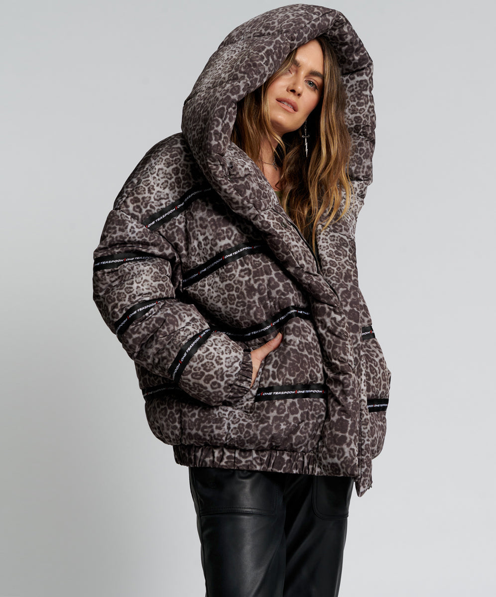 Last Stock ADDICTED ANIMAL PUFFA JACKET