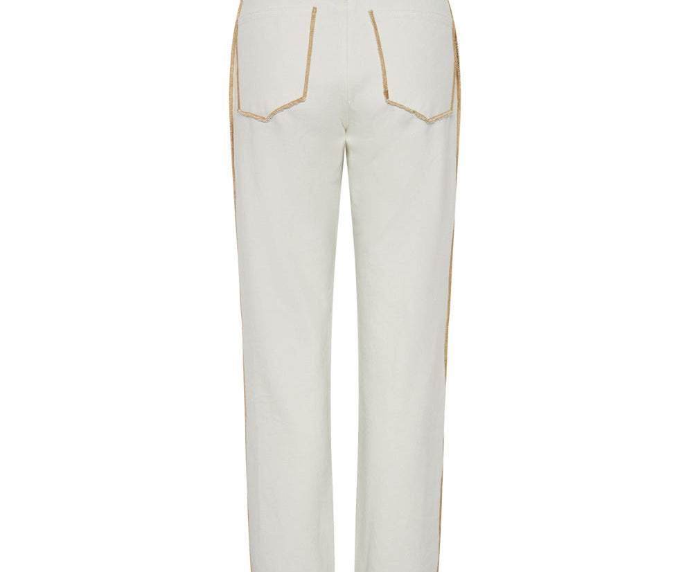 Awesome Baggies High Waist Straight Leg Denim Jeans - Pearl