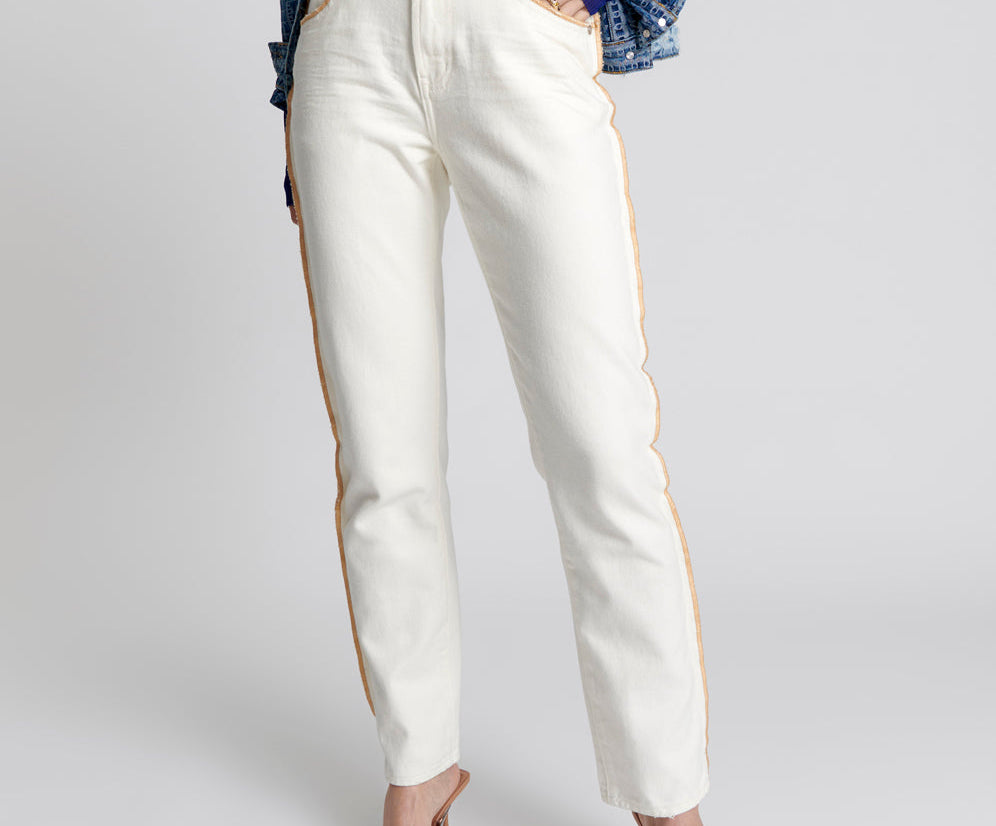 PEARL AWESOME BAGGIES HIGH WAIST STRAIGHT LEG JEANS