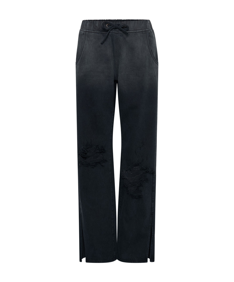 Products FOX BLACK ROADHOUSE WIDE LEG DRAWSTRING JEANS
