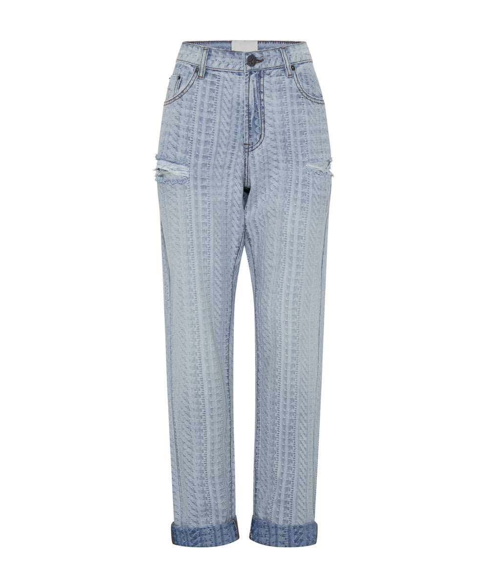 【U LAN】Fred Dirty Balloon Denim Pants 1982S High Waist Balloon Denim Jeans - Light Blue | One Teaspoon