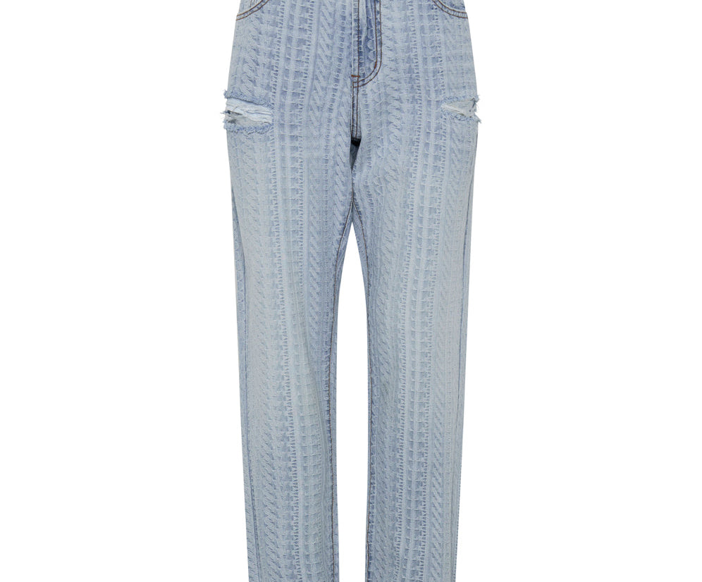 1982S High Waist Balloon Denim Jeans - Light Blue
