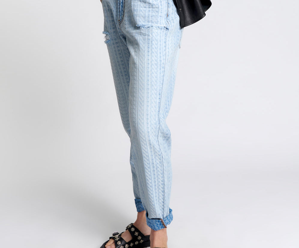 1982S High Waist Balloon Denim Jeans - Light Blue
