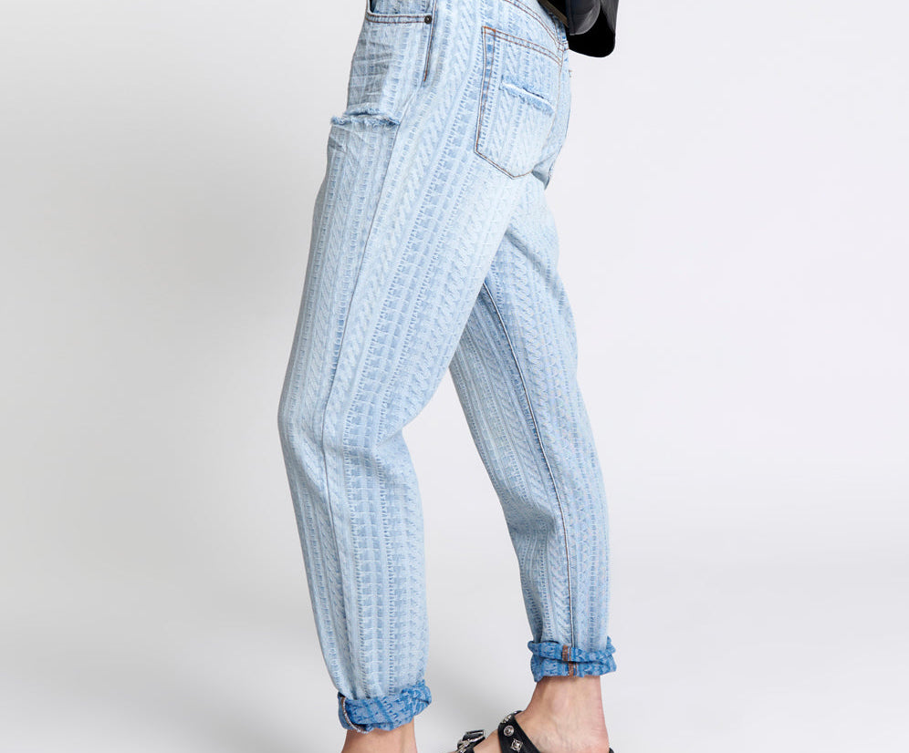 1982S High Waist Balloon Denim Jeans - Light Blue