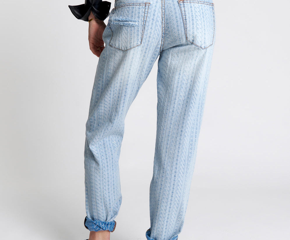 1982S High Waist Balloon Denim Jeans - Light Blue