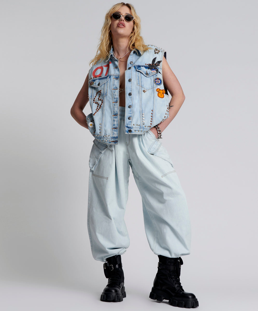 Products LE SURF DENIM PARACHUTE PANTS