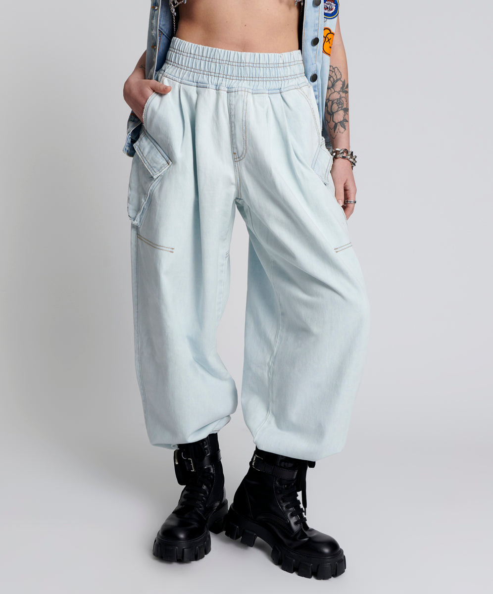 Products LE SURF DENIM PARACHUTE PANTS