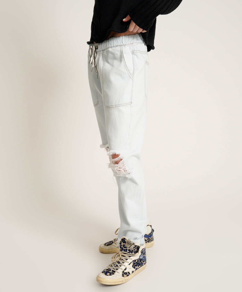 Products LE SURF SHABBIES DRAWSTRING BOYFRIEND JEANS