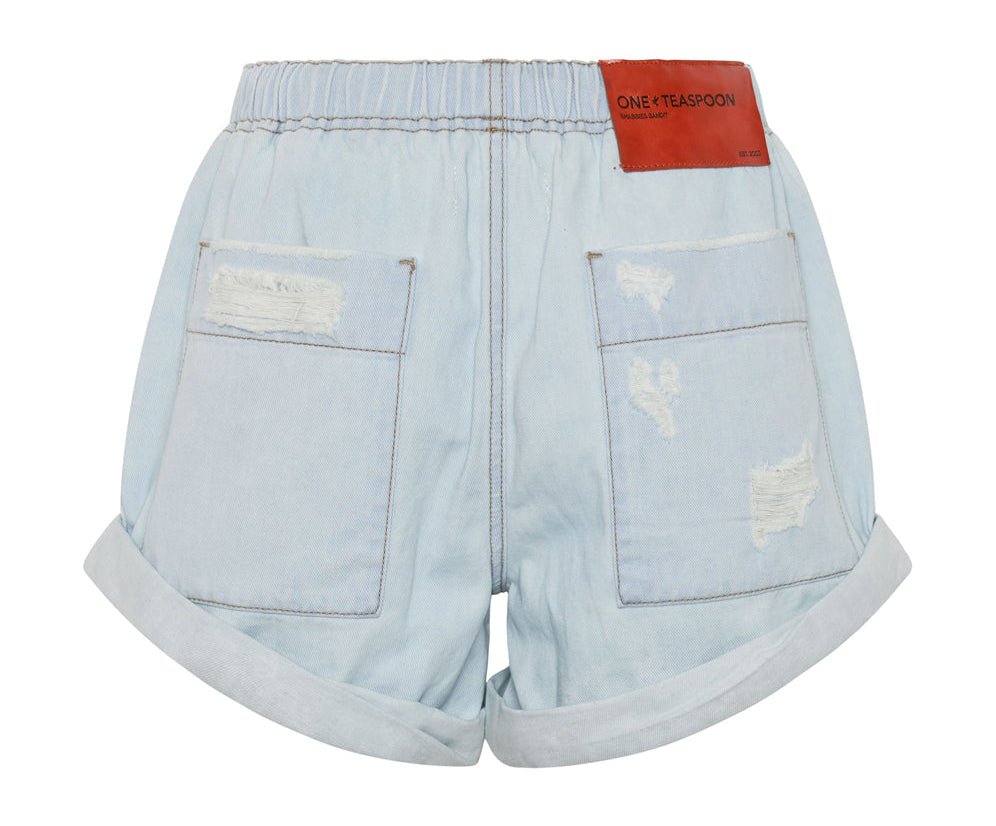 LE SURF SHABBY BANDIT DRAWSTRING BOYFRIEND SHORT