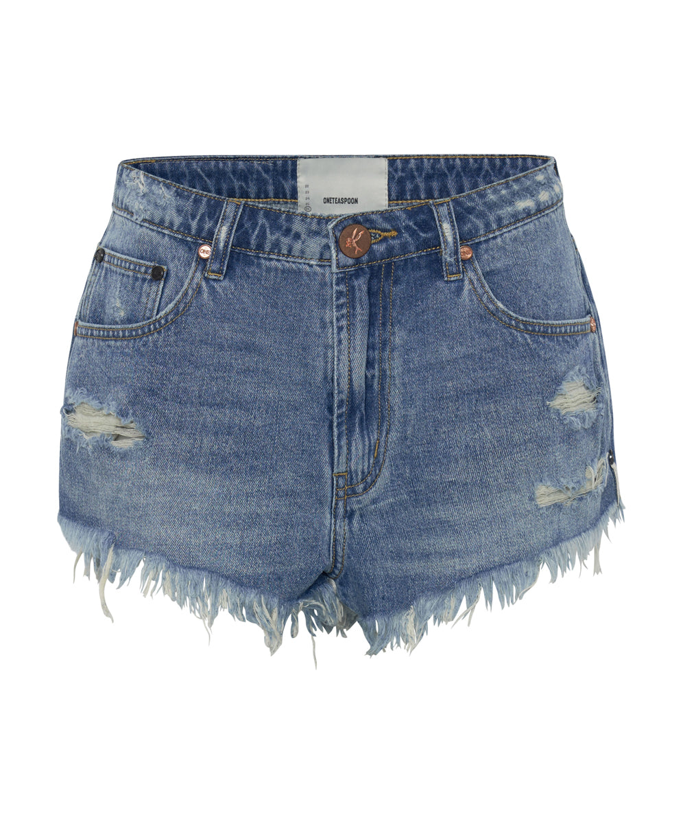 Products PACIFICA SMILE THE ONE FITTED CHEEKY DENIM SHORT