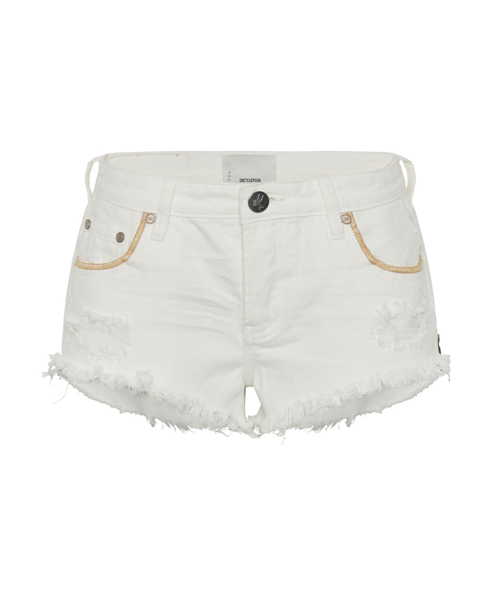 Products Bonitas Low Waist Denim Shorts - Pearl