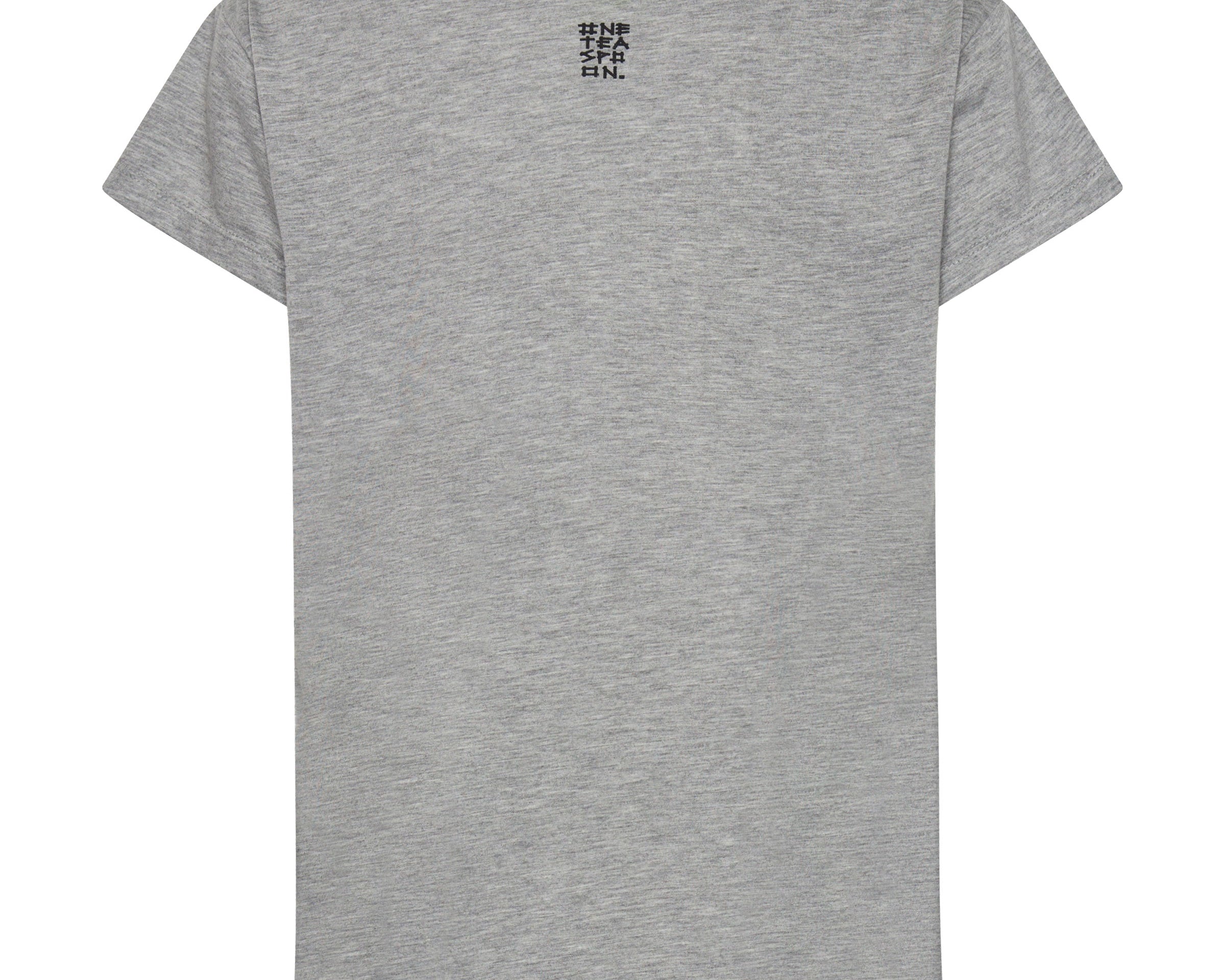 ONE TEASPOON SCOOP NECK BASIC TEE GREY