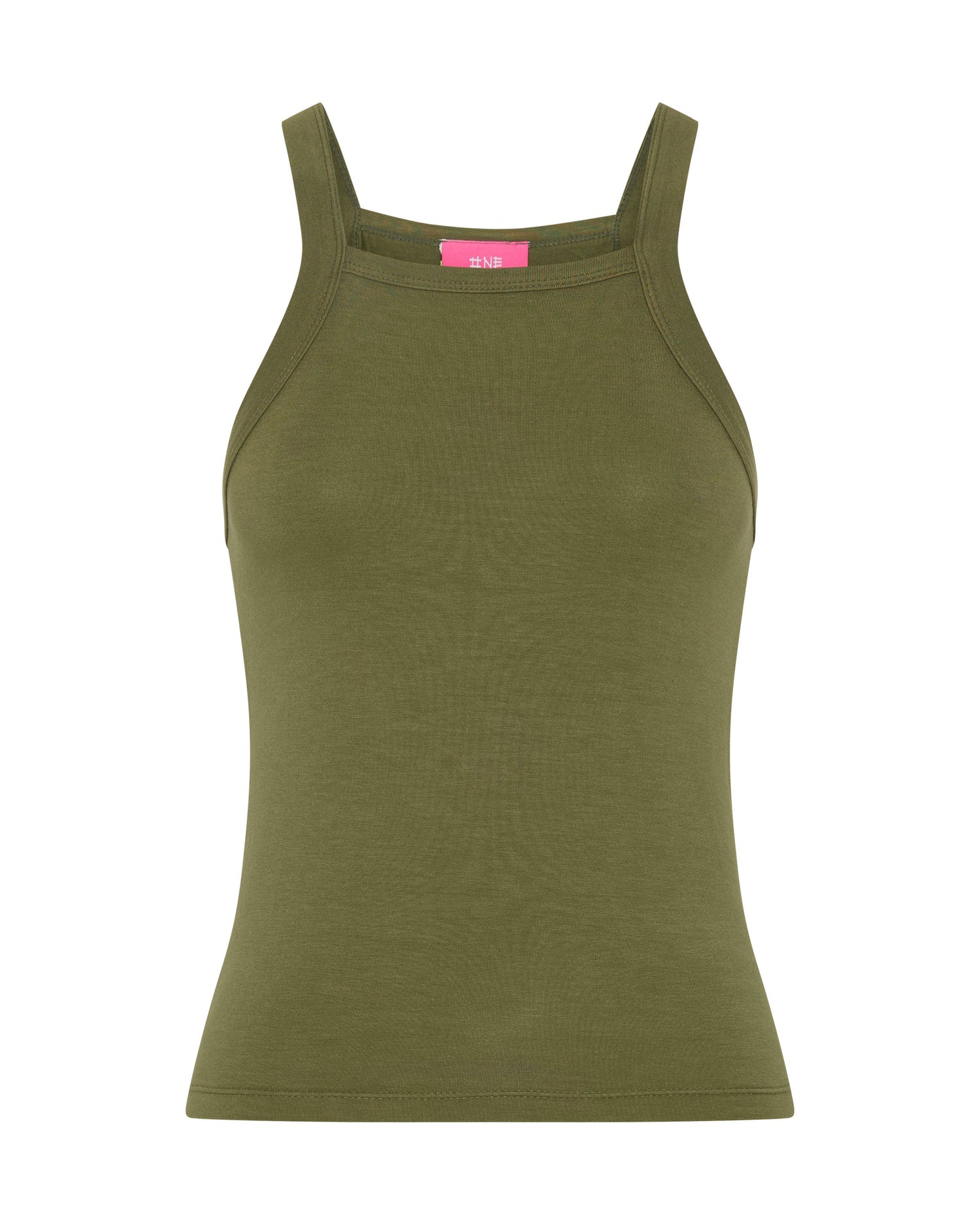 Products Miami Bamboo Logo Tank Top - Worn Khaki