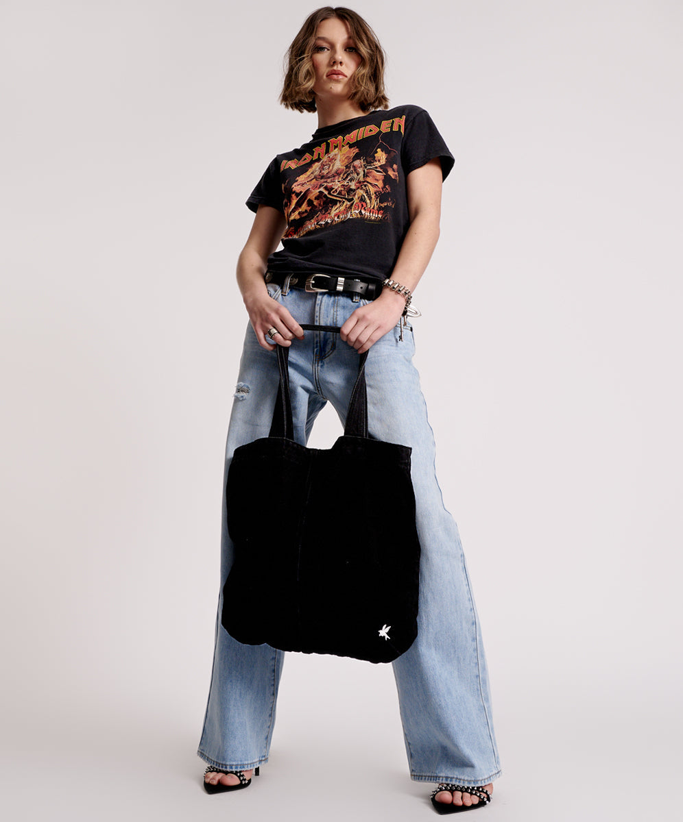Products DOUBLE BASS DENIM TOTE