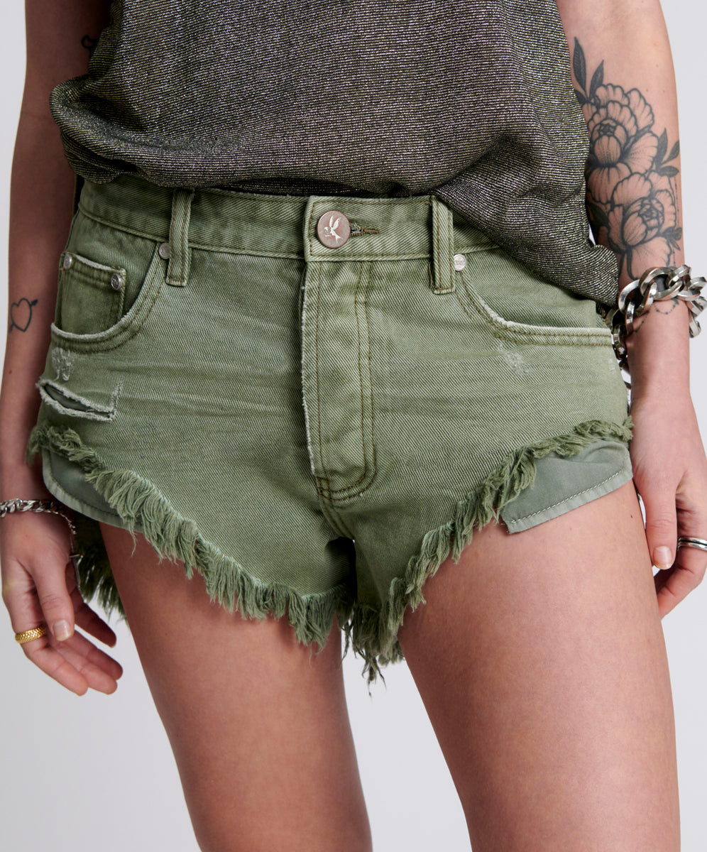 Last Stock SUPER KHAKI ROLLERS DENIM SHORT