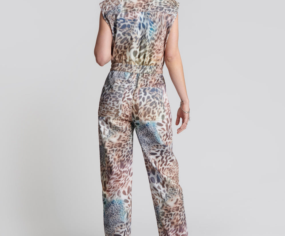 ANIMAL SLEEVELESS OLIVIA JUMPSUIT