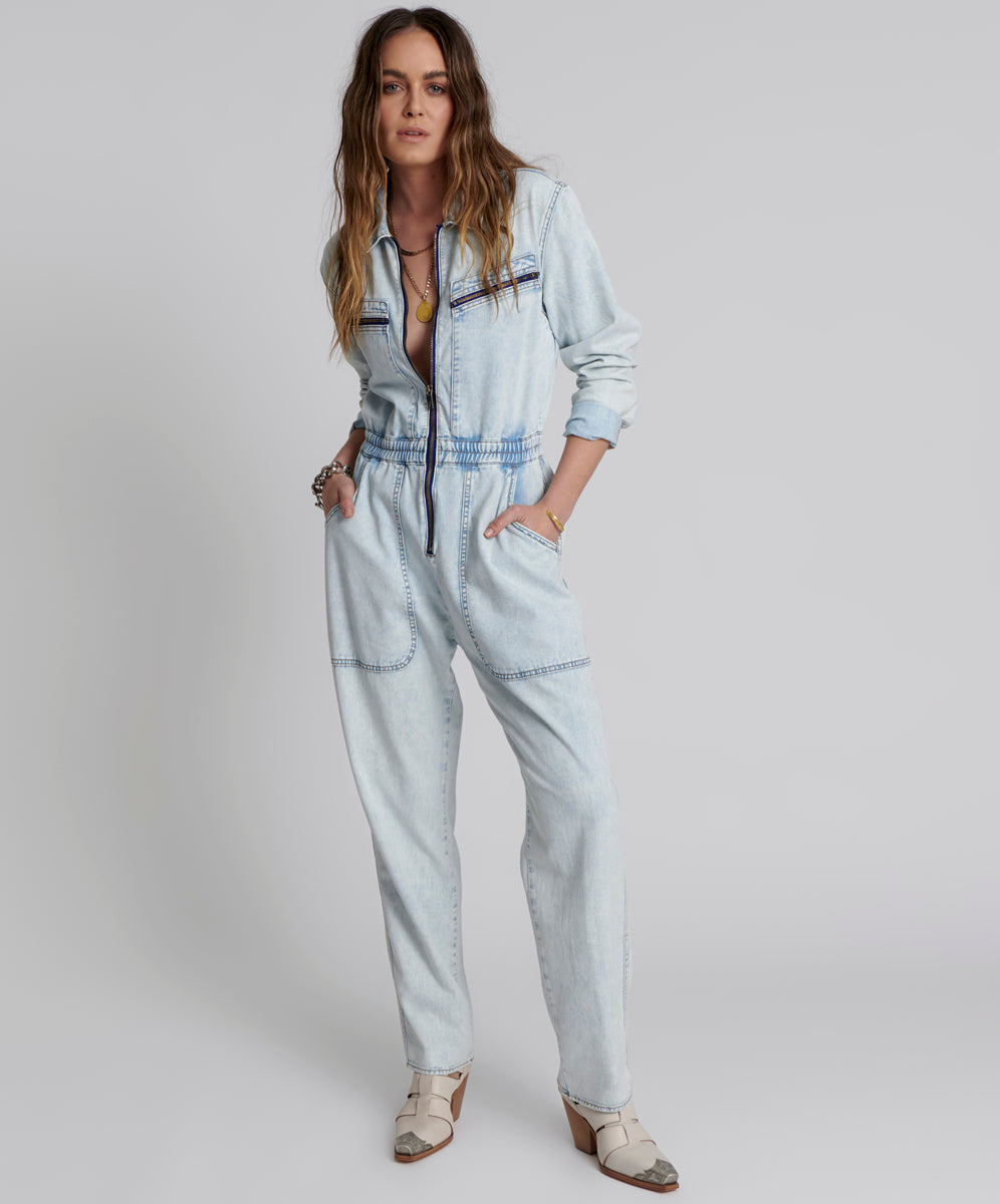 Products FLORENCE OLIVIA DENIM JUMPSUIT