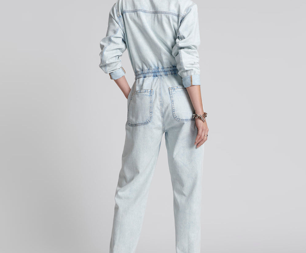 FLORENCE OLIVIA DENIM JUMPSUIT