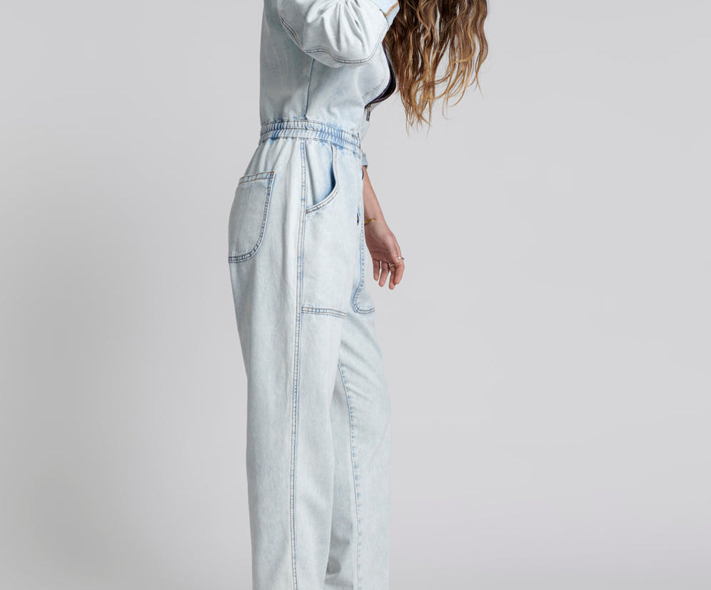 FLORENCE OLIVIA DENIM JUMPSUIT