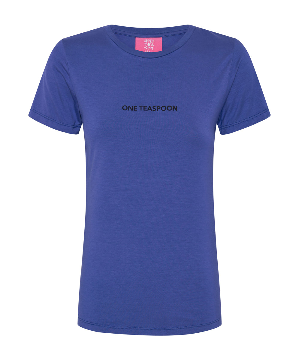 Last Stock VIOLET LOGO FITTED TEE
