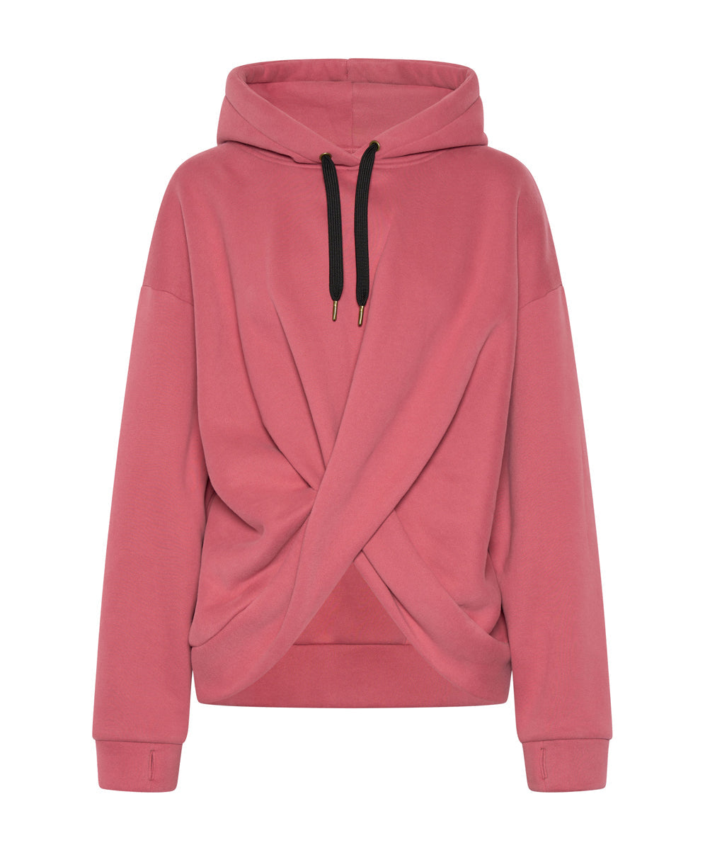 Last Stock RED VELVET LUXE TWISTED HOODY