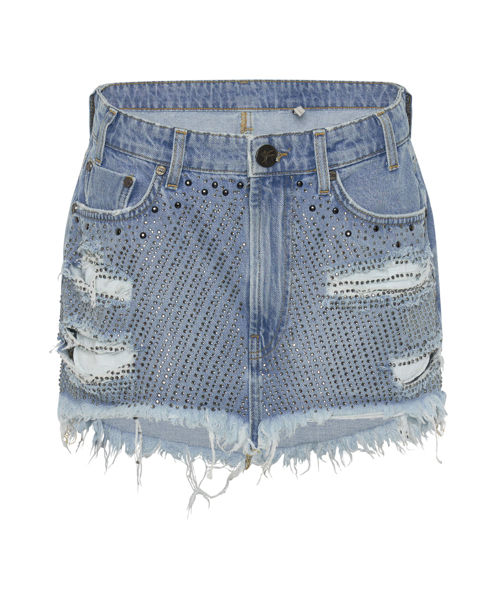Products DESERT JEWEL JUNKYARD RELAXED DENIM MINI SKIRT