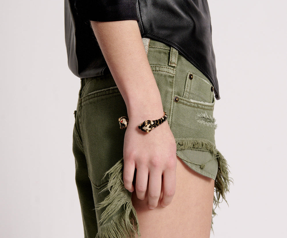 MILITARY KHAKI ROLLERS DENIM SHORTS