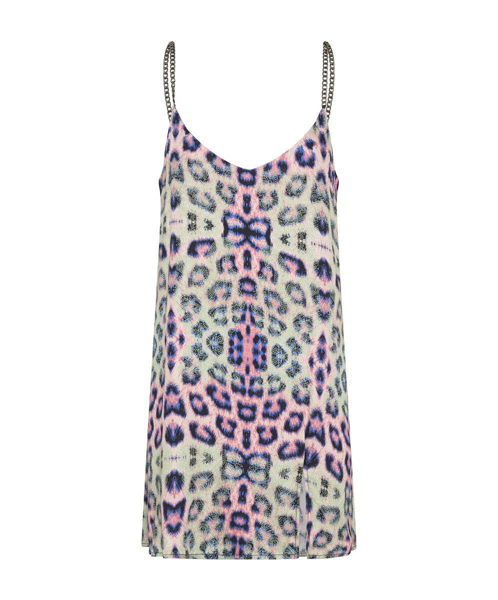 Products Collision Slip Mini Dress - Animal