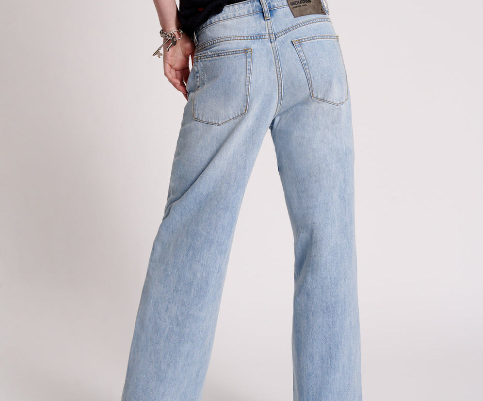 HENDRIXE JACKSONS MID WAIST WIDE LEG JEANS