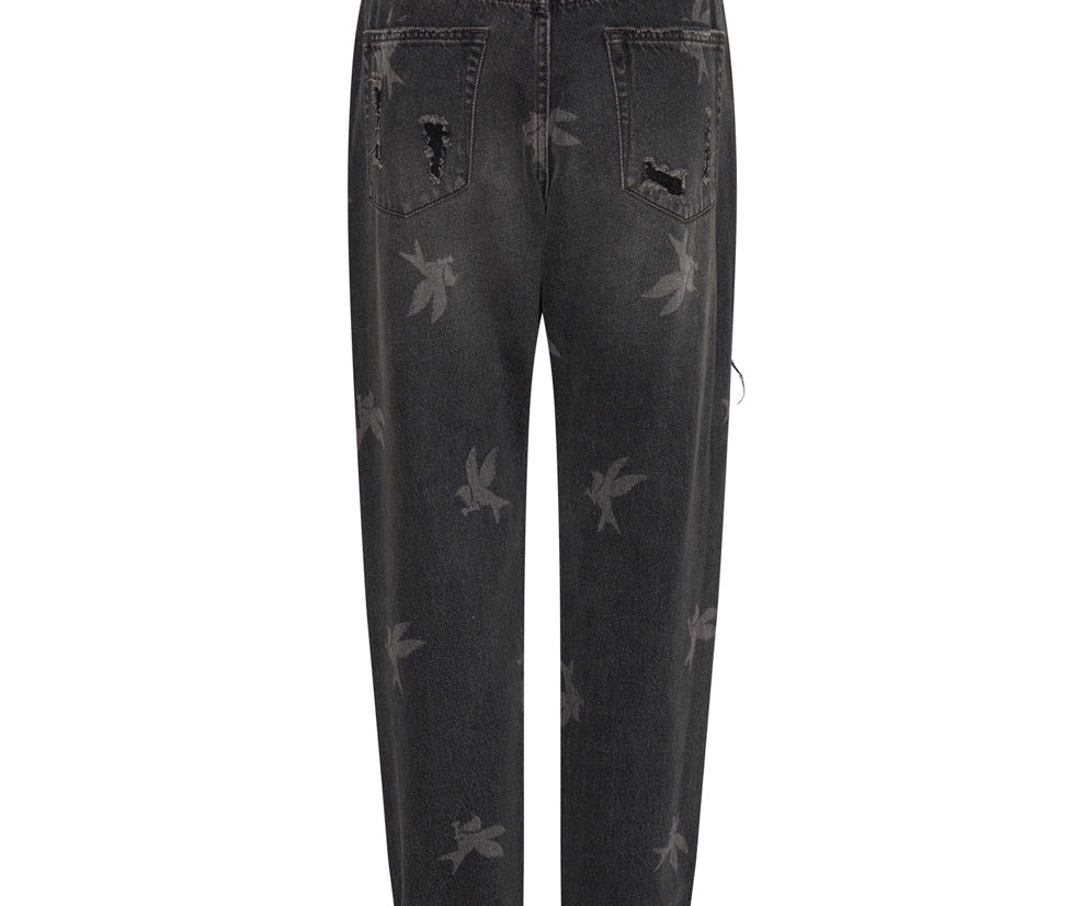 1982S High Waist Balloon Denim Jeans - Black