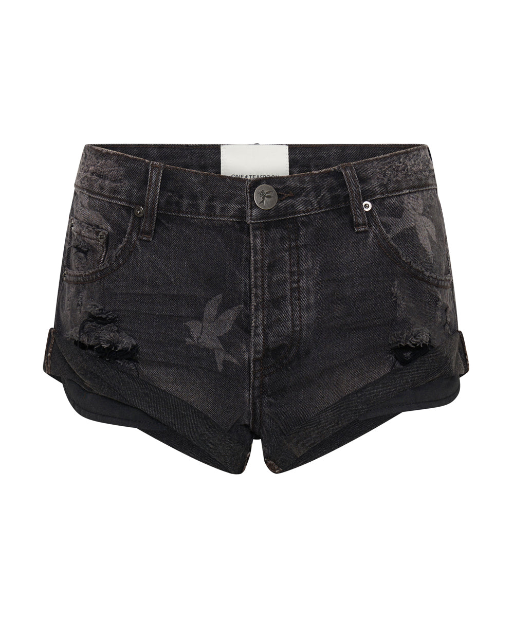 Products Bandits Low Waist Denim Shorts - Black
