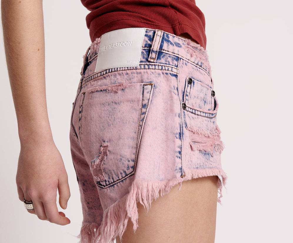 DUSTY BONITAS LOW WAIST DENIM SHORTS