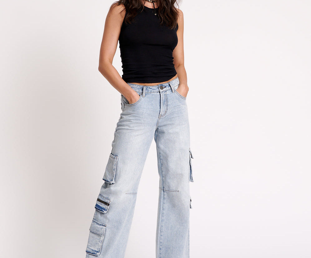 DREAM CARGO JACKSON WIDE LEG JEANS