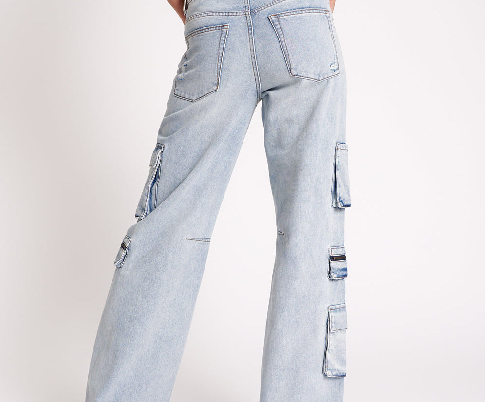 DREAM CARGO JACKSON WIDE LEG JEANS