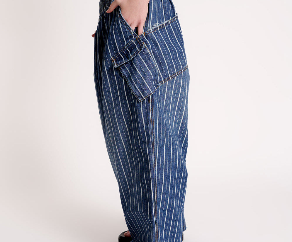 LE STRIPE PARACHUTE PANTS