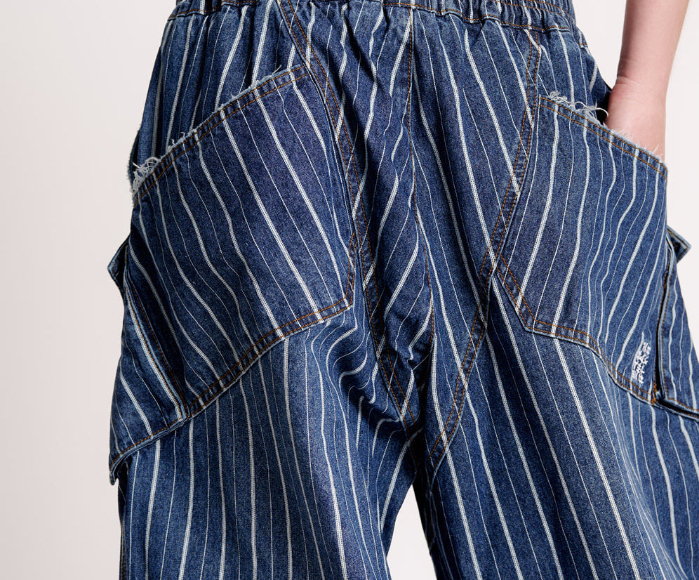 LE STRIPE PARACHUTE PANTS